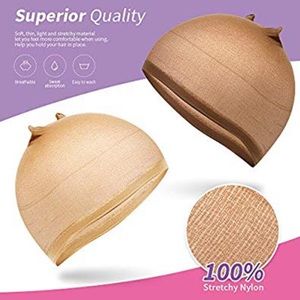 Nude and Brown Wip caps, comes with 2.